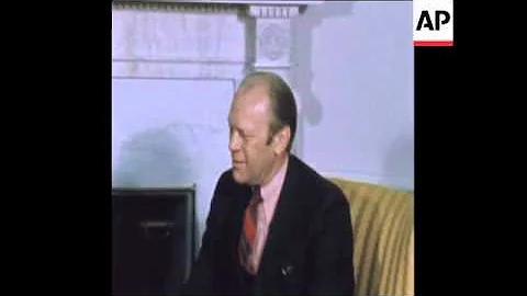 SYND 24 10 74 CARDINAL COOKE MEETS GERALD FORD