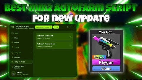 NEW👀 🎃MM2 SCRIPT KEYLESS , AUTOFARM, PASTEBIN │HALLOWEEN UPDATE │ 2025 🎊