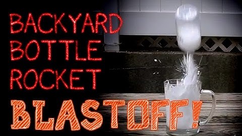 How to make easy water bottle rocket using Alka-Seltzer