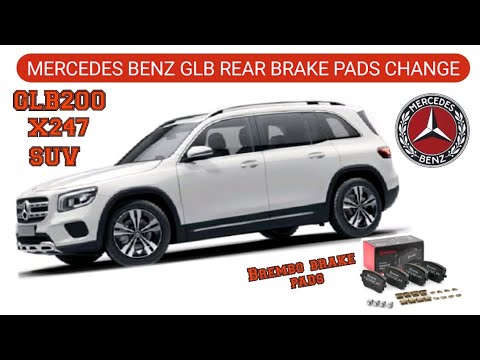 Mercedes Benz GLB 200 Rear Brake Pads Replacement Job. Electronic