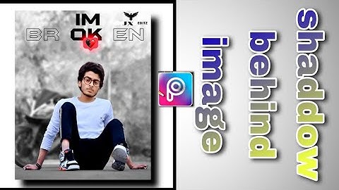 Shadow Behind The Image | Drop Shadow 3D Effect - PicsArt Tutorial [English] | JX Creation ||