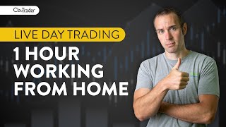 [Live] Day Trading | 1 Hour Working From Home!