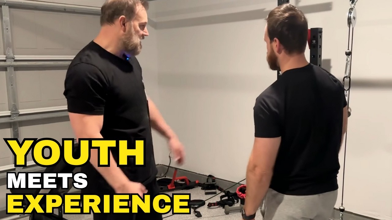 Old School Garage Workout With My Son (Limited Equipment, Big Pump