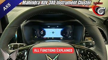 Mahindra XUV 3XO: In-Depth Look at the Instrument Cluster and MID
