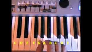 Video thumbnail of "SI NOS DEJAN - TUTORIAL PARA TECLADO - ACORDES Y NOTAS"