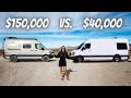 $150k vs. $40k SPRINTER VAN (full tour)