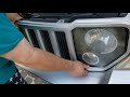 2008 - 2012 Jeep Liberty KK grille removal and headlight removal