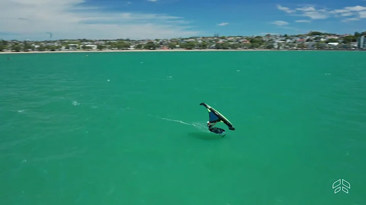 America's Cup sailor Paul Goodison with the PPC Surge Wing!