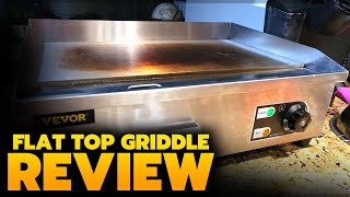 Vevor 22'  (now sold as 21') 1600W Electric Flat Top Griddle Review & Sample Cooks