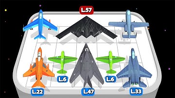 LEVEL UP PLANES - Merge Planes 3D ⭐ Android Game Merge Battles