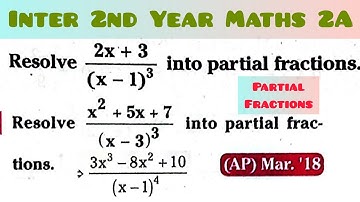 problems on partial fractions@maths naresh eclass