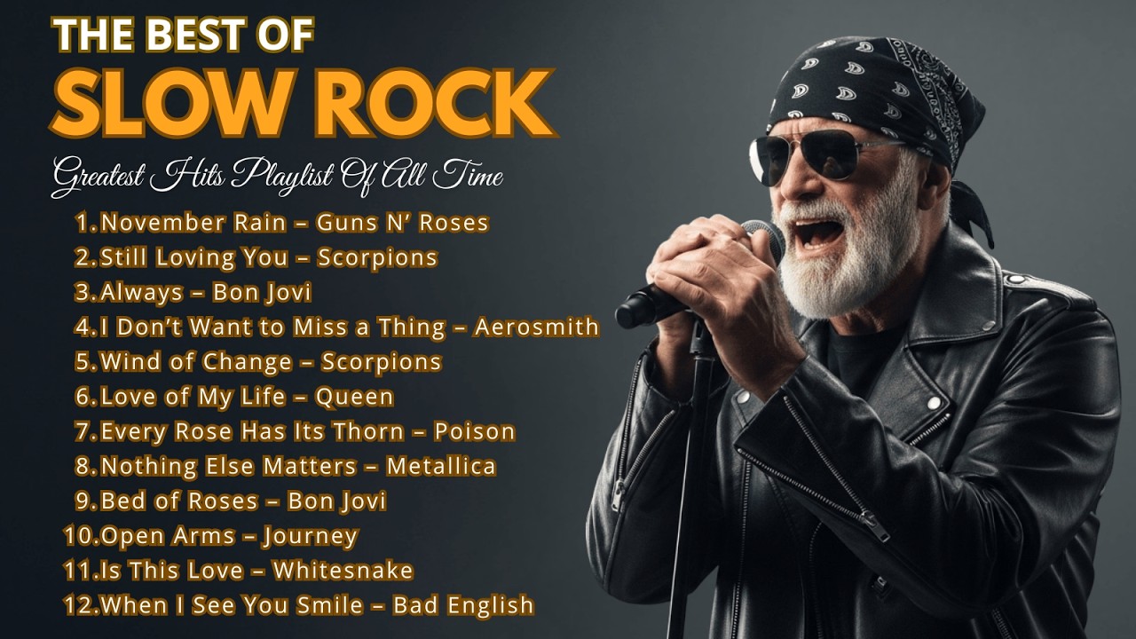 Aerosmith, Scorpions, BonJovi, Led Zeppelin, The Eagles || Greatest Hits Slow Rock Ballads  80s 90s'