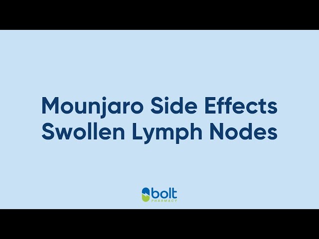can tirzepatide cause swollen lymph nodes Mounjaro side effects: swollen lymph nodes explained