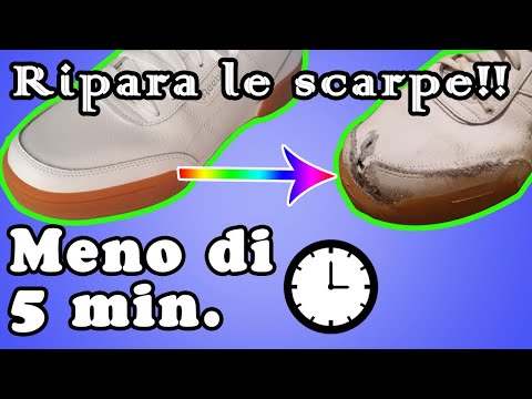 COME RIPARARE LE SCARPE DA SKATE IN MENO DI 5 MINUTI! | TUTORIAL ITA | HOW TO REPAIR SKATE SHOES