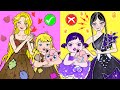 Barbie Family | GOOD Mom vs BAD Mom Costumes And Decor New House JIGGYPUFF Style | Woa Doll Stories