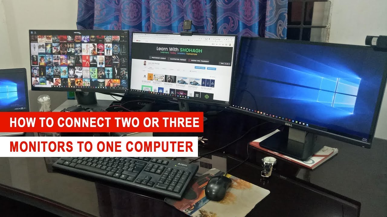 How To Connect Two or Three Monitors To One Computer ...