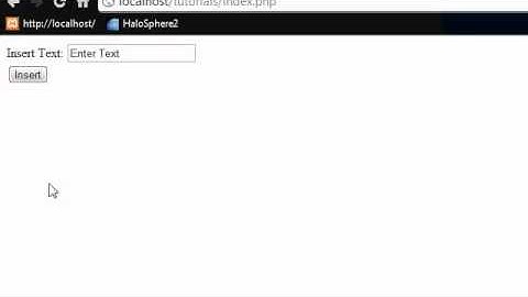 PHP Tutorial 6 - Inserting text into a table