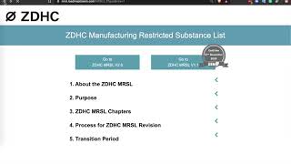 ZDHC MRSL V2.0 Demonstration Video