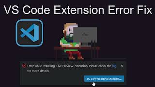 vs code extension installation error fix (solution)