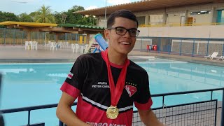 Victor Cabral, atleta de natação Manaus AM.