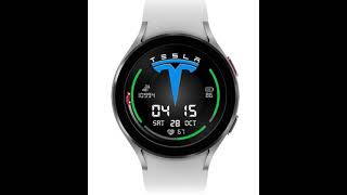Tesla watch face for Wear OS smartwatches