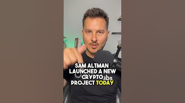 Sam Altman, CEO of OpenAI launched Worldcoin today. #crypto #cryptonews #worldcoin #openai #ai