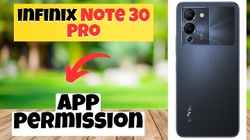 App permission setting infinix Note 30 Pro || How to set app permissions || App settings