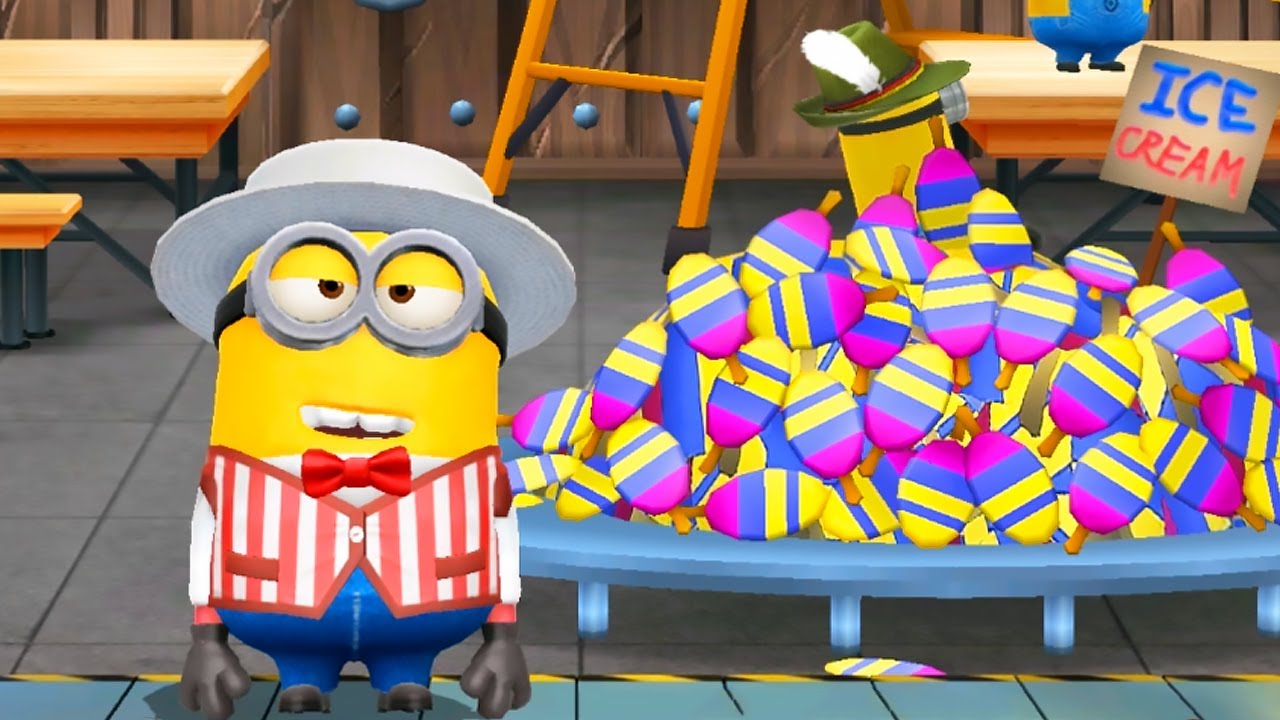 Barker Minion in German Ice-Tober Special mission, Day 15 in event ! Minion Rush game