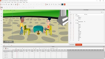 Create Chair and Table Props using SketchUp for Cartoon Animator 4 and use walk and sit motion