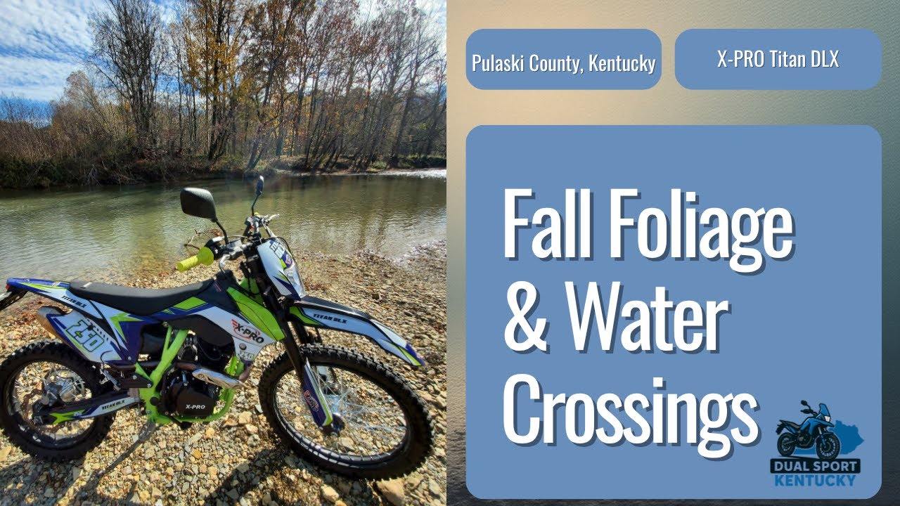 X-PRO Titan DLX Dual Sport POV - Multiple Water Crossings & Fall Foliage