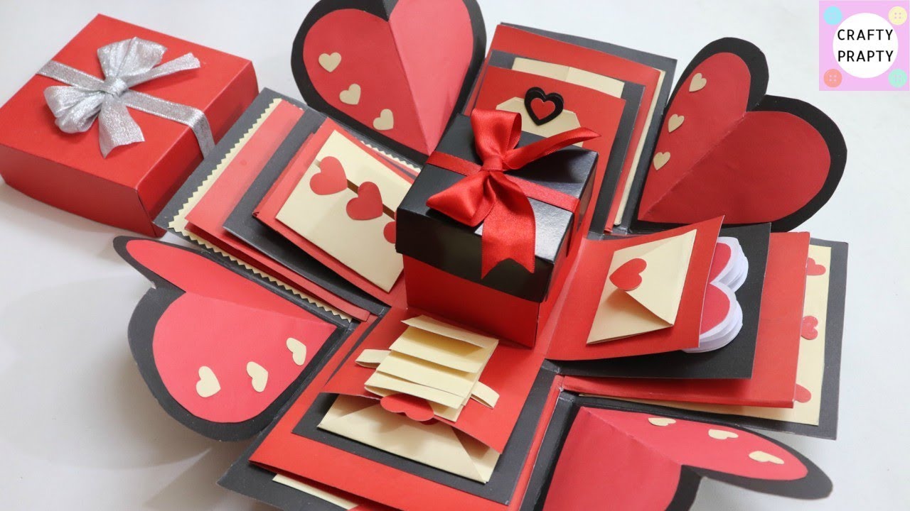 How to Make Explosion Box for Boyfriend/Valentine’s Day Gift for him