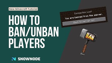 How to ban/ unban players on a Minecraft server