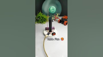 how to make mini table fan || rechargeable table fan #motor #fan #experiment #shorts