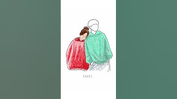 Couple Drawing || Digital Art Infinite Painter || CREATIVITY || Aise Kyun song #shorts #art