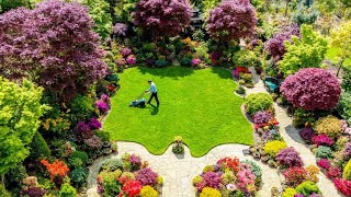 Couple&#39;s stunning suburban garden in industrial heartland springs into life | SWNS