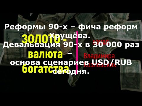 Доллар-рубль(1ч.4)1990-2022 история и анализ с 1920-х 11/02/2022.