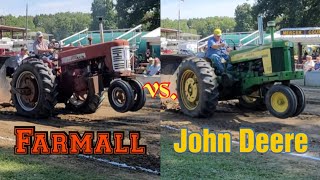 Farmall vs. John Deere | Antique Tractor Pull