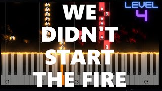 We Didn't Start The Fire - Billy Joel - ADVANCED Piano Tutorial