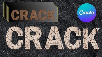 CRACK TEXT effect in Canva | Easy Tutorial