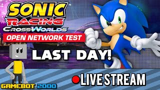 GameBot Streams - Sonic Racing: CrossWorlds Open Network Test (Last day of playing!)