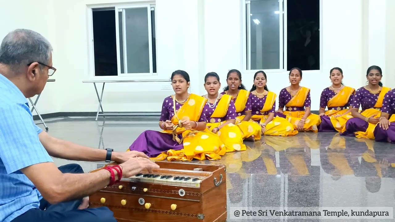 Chamara Sthotra by  Pete Venkatesh Bala Bhajana mandali at Pete Sri Venkatramana temple, kundapura.