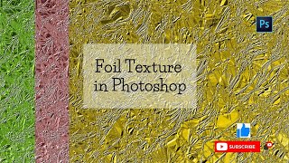 //How to Create FOIL TEXTURE in Photoshop// #Texture #Digital #Photoshop #pattern #youtube #texture