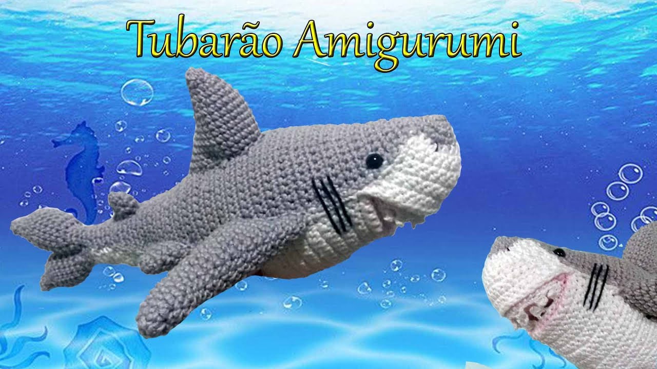 Tubarão Branco - Amigurumi - Parte 1