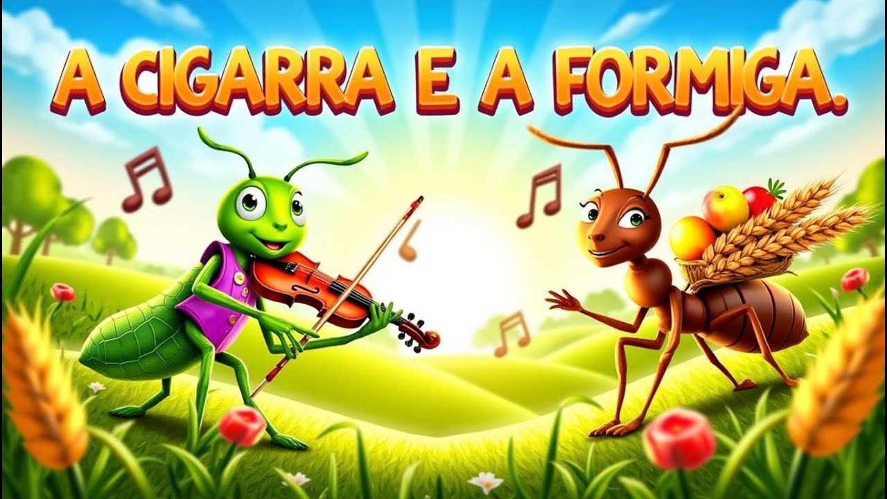 A Cigarra e a Formiga | História infantil | Fábula - YouTube