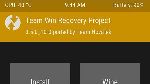 Qualcomm Auto TWRP Porter v1.4 (TWRP v3.5)