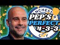 Unbeatable Pep Gaurdiola 433 Masterclass | FM24 Mobile Tactics (haaland 75 goals)