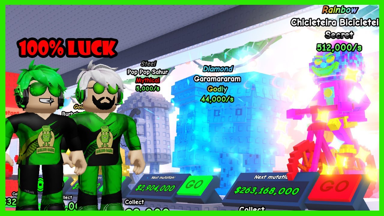 Darlung & Wak Darlung Pakai Semua Keberuntungannya Demi Dapat Mutasi Brainrot Termahal Di Roblox