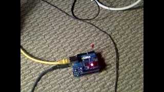 Arduino ethernet shield LED control