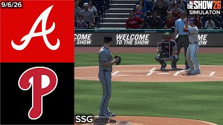 Phillies vs. Braves Simulaton | 9/6/26 | MLB The Show 26 PS5