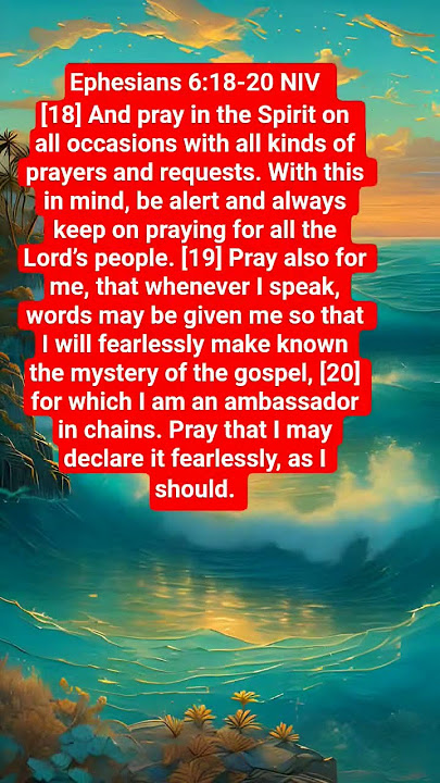 ☦️Ephesians 6:18-20 #bibleverse #lawofattraction #99psalms9 #proverbs423 #biblepassage #motivation